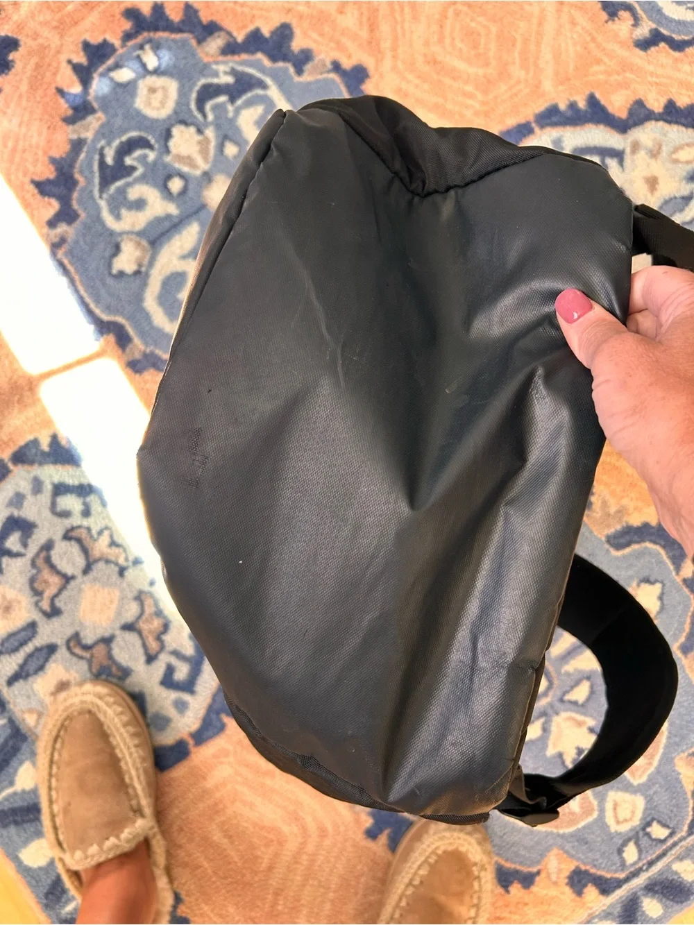 adidas Black Men's Everyday Backpack with Front Logo